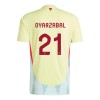 Camisola Espanha Mikel Oyarzabal 21 Homen Equipamento 2ª Euro 2024